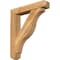Ekena Millwork Funston Craftsman Rough Sawn Bracket w/ Offset Brace, Western Red Cedar, 6"W x 30"D x 34"H BKT0604X30X34FST04RWR - alternate 1